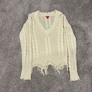Guess Off White Knitted Sweater